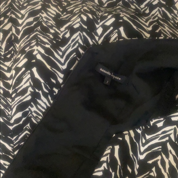 Nanette Lepore Cotton Silk Black White Dress - Picture 11 of 13